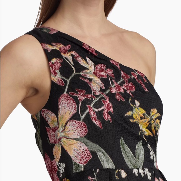 Marchesa Notte One Shoulder Gown - Picture 2 of 10